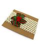 SKD Christmas Theme Pinwheel Floral Detailed With Shimmer Embellished Elastic Headband - Green