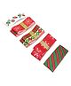 SKD Set Of 5 Christmas Theme Lace Embellished   Hair Clips - Red