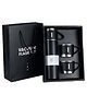 New Pinch Stainless Steel Thermo Vacuum Insulated Bottle with 3 Cups for Hot & Cold Drinks Portable Water Flask with Cups (500ml Black)