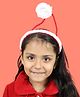 Kamule Christmas Theme Santa Cap Applique Detailed Hair Band - Red White