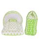 Kwitchy New Born Baby Bedding Combo Set Mattress with Net & Sleeping Bag -Green