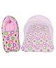 Kwitchy Baby Bedding Set New Born Mattress with Mosquito Net & Sleeping Bag Combo - Pink