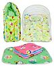 Kwitchy Baby Bedding Combo Mattress with Net Sleeping Bag 4 Waterproof Sheets - Green