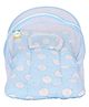 Kwitchy Baby Bedding for New Born Mattress with Mosquito Net -Blue