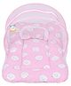 Kwitchy Baby Bedding for New Born Mattress with Mosquito Net -Pink