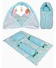 Kwitchy New Born Baby Bedding Set Combo of Mattress with Net Sleeping Bag & 4 Pcs Gaddi Set - Green