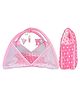 Kwitchy New Born Baby Bedding Set Mattress with Mosquito Net & Sleeping Bag Combo - Pink