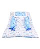Toddylon Baby Bedding Set New Born Gaddi with Pillows - Blue