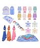 Kwitchy 56 in 1 New Born Baby Complete Daily Items Combo-Blue