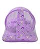 Toddylon New Born Baby Bedding Set Mattress with Mosquito Net and Pillow - Purple