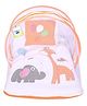 Toddylon Baby Bed New Born Mattress with Mosquito Net & Pillow - Orange