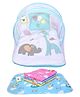 Toddylon Baby Bedding Set Mattress with Net & Nappy Changing Mats  -  Blue