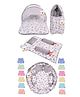 Toddylon New Born Bedding Set Combo & Baby Cloth Nappies - Grey
