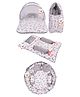 Toddylon Baby Bedding for New Born Sleeping Essential Products Combo - Grey