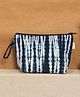 Rustic Blends Tie Dyed Cotton Pouch  in Indigo Delight