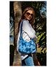 Rustic Blends Tie Dyed Cotton Hobo bag Indigo Delight