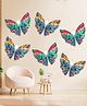 Zyozi Switch Board Stickers Stickers Decorations for Wall Butterfly Wall Sticker - Pack of 6