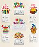 Zyozi Birthday Wall Sticker Wall Sticker for Birthday - Pack of 7