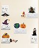 Zyozi Halloween Wall Sticker Halloween Theme Wall Stickers for Decorations  - Pack of 9