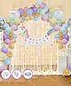 Zyozi Unicorn Theme Birthday Decorations Set Multicolor -Pack Of 37