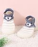 Cute Walk by Babyhug Bear Printed Socks Shoe - Grey & White