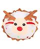 DearJoy Christmas Reindeer Pillow - White & Brown