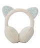SYGA Children's Cute White Kitty Design Warm Earmuffs for Cold Protection Hot Warm Glitter Sequined Free Size