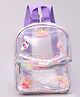 Babyhug Fashion Backpack Butterfly Applique Free Size - Purple (Charms May Vary)