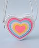 Pine Kids Heart Shape Sling Bag - Silver
