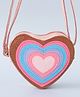 Pine Kids Heart Shape Sling Bag - Brown