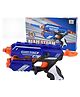 Planet of Toys Foam Blaster Blaze Storm Gun Toy Unbreakable Safe and Long Range Comes with 5 Bullets and 5 Suction Darts- Multi Color