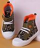 Cute Walk by Babyhug Casual Shoes with Velcro Closure Camouflage Print - Green