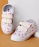 Cute Walk by Babyhug Casual Shoes with Velcro Closure Butterfly Print - White