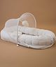 Baby Jalebi Sleep Cloud Baby Nest Bed with Mosquito Net Pillow Newborns & Infants - Beige