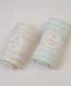 Baby Jalebi Stripes Organic Muslin Swaddle Set of 2
