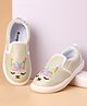 Cute Walk by Babyhug Unicorn Embroidered Slip On Casual Shoes - White