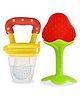 Chinmay Kids Baby Fruit Shape Teether & Soother Soft Stick Dental Care BPA- Free Pack of 2 Teether - Red Yellow