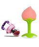 Chinmay Kids Baby Fruit Shape Teether & Soother Soft Stick Dental Care BPA- Free Pack of 2 Teether - Light Pink Pink
