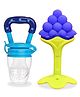 Chinmay Kids Baby Fruit Shape Teether & Soother Soft Stick Dental Care BPA- Free Pack of 2 Teether - Blue