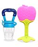 Chinmay Kids Baby Fruit Shape Teether & Soother Soft Stick Dental Care BPA- Free Pack of 2 Teether  - Pink Blue