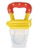 Chinmay Kids 1 Pc Baby Pacifier Food Feeder Silicone Fresh Fruit Milk Nibbler Feeding Safe Kids Supplies Nipple Teat Pacifier Bottles - Soother (Yellow)