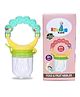 Chinmay Kids Baby Pacifier Food Feeder Silicone Fresh Fruit Milk Nibbler Feeding Safe Kids Rattle Soother (Yellow)