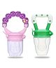 Chinmay Kids New Born Baby Pacifier With Rattle Handle Silicone Safe Fresh Fruit Feeder Soother  (Purple, Green)