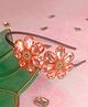 Little Tresses Twin Flower Rhinestone Embellished Hair Band - Rose Gold