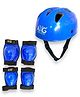AXG New Goal 3 In 1 Premium Latest Design Adjustable Multipurpose Cycling / Skating Kit (Blue)