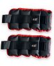 AXG  New Goal Premium and Adjustable (1Kg X 2) Black Ankle & Wrist Weight (2 kg)