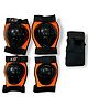 AXG New Goal Unique and Stylish Mould Knee guard, Elbow guard and Gloves Skating Guard Combo (Orange)