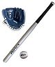 Airic Wooden Basebat with Ball and Premium Gloves Baseball Kit