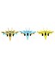 Akn Toys Lightning Friction Fighters Push N Go Toy -Multicolor