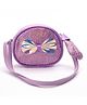 Pine Kids Sequins with Ear & Bow Applique Sling Bag - Silver
